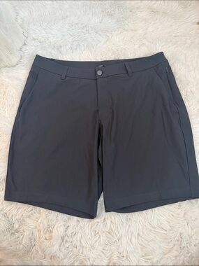lululemon athletica Men's Navy ABC Flat-Front Performance Shorts